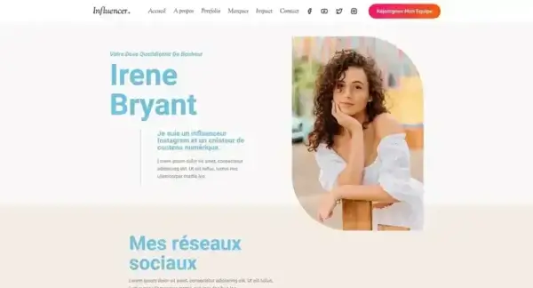 marketing digital - capture d'ecran d'un site internet