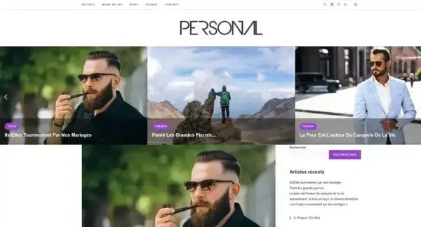 marketing digital - capture d'ecran d'un site internet