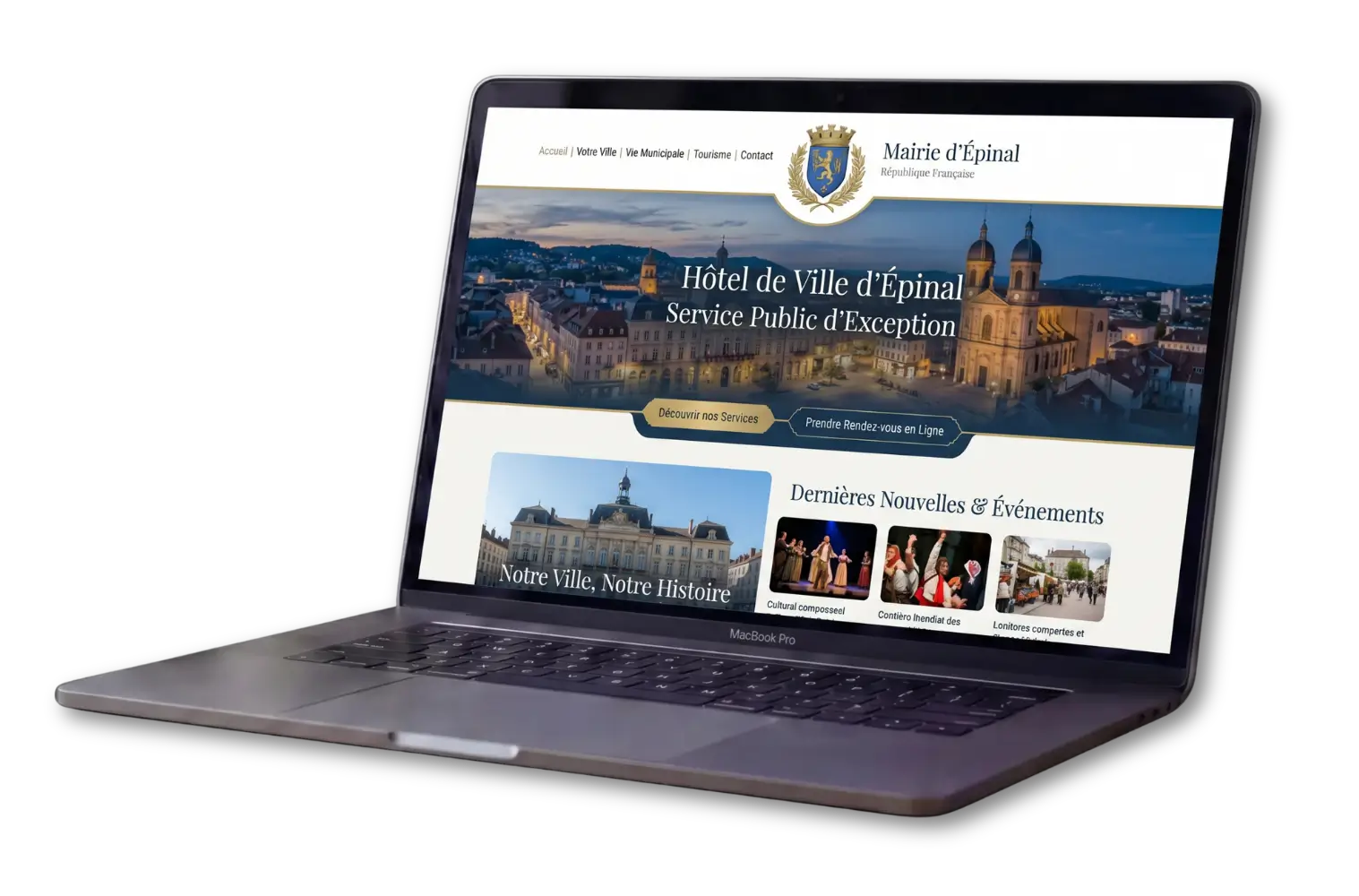 Création de site institutionnel par Clic Digital
