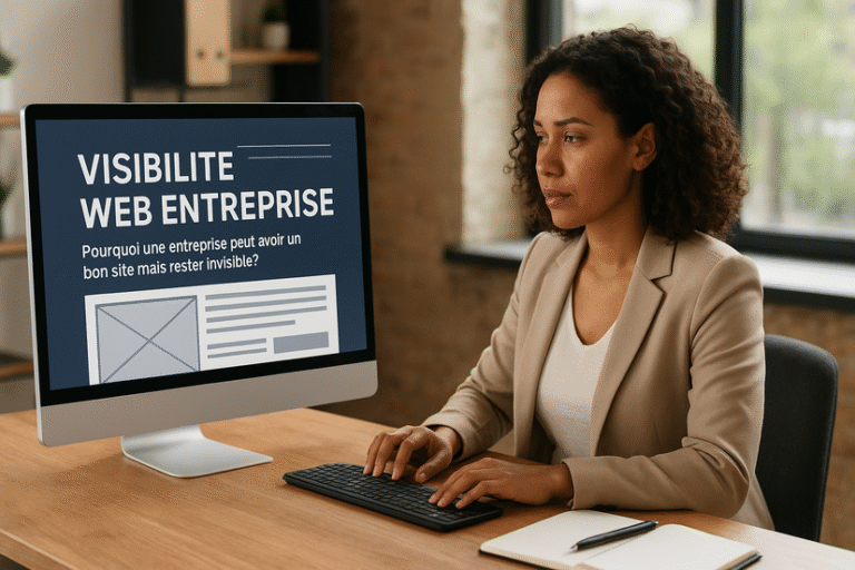 visibilité web entreprise : Pourquoi une entreprise peut avoir un bon site mais rester invisible ?