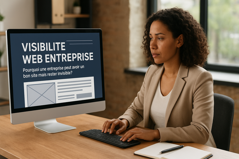 visibilité web entreprise : Pourquoi une entreprise peut avoir un bon site mais rester invisible ?